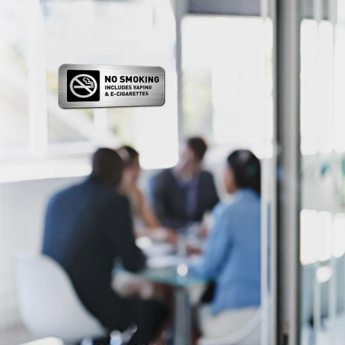 τεμάχια μεταλλικές πινακίδες απαγόρευσης καπνίσματος, ανθεκτικές στο ξεθώριασμα 1