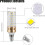 Λαμπτήρας LED E14 καλαμποκιού, ψυχρό λευκό 6500K, 220V, 9W ισοδύναμος με λαμπτήρα αλογόνο 3