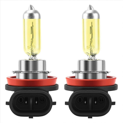 2x λάμπα αλογόνου H11 55W 3000k χρυσοκίτρινη ξένον HID για προβολείς ομίχλης