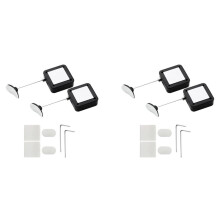 Retractable Remote Control Tethers, Remote Cable Lock , 6.6Ft /2M Remote Control Security Lock for TV and DVD 4 Pcs