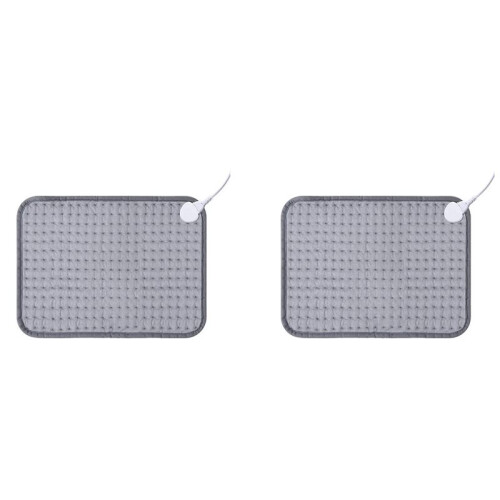 2X Almofada de Aquecimento Almofadas Aquecidas 12x15,7Polegadas para Suporte Costas e Cãibras Conforto Tecnologia de Calor Rápido e Almofada de