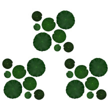 24x Artificial Floating Foam Lotus Leaves Decor for Pond Aquarium and Stage Realistic Lotus Foliage Green Plant 4 Sizes