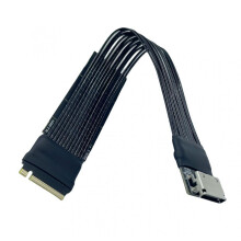 PCIE4.0 Gen4 Oculink Adapter Cable Silver Plated For-25cm
