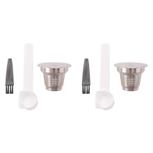 2X Reusable Refillable Coffee Capsule for LOR Coffee Maker Stainless Steel Filters LM8012 Machine