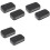 6 PCS Small Storage Box with Lid Rectangular Small Tin Boxes Metal Box with Lid Small Tin Box for Home Storage Black 1