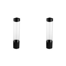 2X Disposable Cup Holder Wall Mounted ,Cup Dispenser, Paper or Plastic Cup Organizer Black