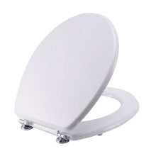 New Universal Bathroom WC Toilet Easy Fit with Fittings W/C Chrome Hinges White