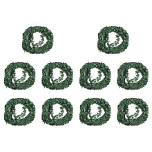 10pcs 7.5M Artificial Ivy Garland Foliage Green Leaves Simulated Vine for Wedding Party Ceremony Diy Headbands
