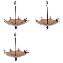 3X Umbrella-Shaped Bird Trough,Hanging Bird Feeder Tray for Outdoors Metal Bird Bath Pond or Drinker
