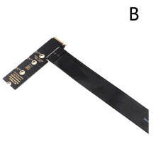 5X Dual Protocol PCIE4.0 M.2 M Key NVME Extension Cable Riser Card for 2230 2242 2260 2280 M.2 PCI-E/ M2 NGFF SSD:B