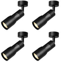 4X Foco de Techo con Ángulo de Haz Estrecho Ajustable de 10 A 60, 3000 K, 7 W, con Zoom y Función de Zoom.