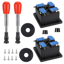 Schakelbare 8-richtingsbediening gamejoystick met nauwkeurige 8-richtingsbeweging en duurzame constructie, Amerikaanse stijl trekkerknop voor