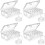 4 Set Small Storage Box with Lid Small Plastic Clear Box Plastic Storage Container Box Empty  Organiser 1