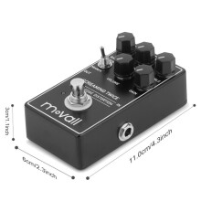 Movall MP113 Retro Guitar Effect Pedal Vintage Modern Heavy Metal Distortion Guitar Pedal
