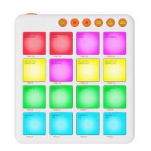 Contrôleur MIDI Sans Fil POCKET pour - 16 Pads RVB, , Portable et Alimenté par Batterie pour la Production Musicale