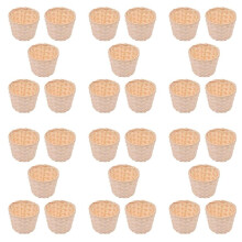 30 Peças  Cestas de Tecido Sem Alças para Lembrancinhas de Festa Artesanato Decoração Adequada para Várias OcasiõEs (7,5 X 6 cm)