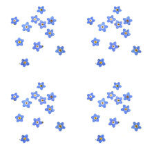 400Pcs Pressed Dried Natural Forgetmenot Flower Plant Herbarium for Jewelry Phone Case Nailart DIY