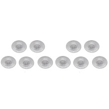 10Pcs Hair Filter Spacer Washbasin Anti Blocking White Plastic Grid Drain Hole Filter White