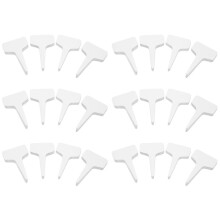 600x Garden Labels Gardening Plant Classification Sorting Sign Tag Ticket Plastic Writing Plate Board Plug in Card White