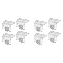 8 PCS Mounting Bracket with Metal Clip, Hidden Mounting Bracket Clips for 1inch (25mm) Pleated Shades Cordless