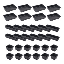 Tool Box Organizer and Storage Tray, Tool Box Drawer Organizer Bins, Toolbox Organizer Tray Divider Set, Black 32 Pack