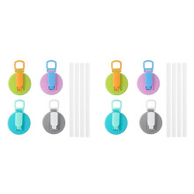 8PCS Soda Can Lids, Replacement Proof Can Covers with Straws, Soda Cup Lid for Juice Beverage, Bottle Accessories