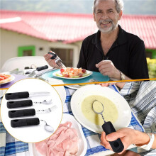 16pcs Bendable Cutlery Disabled Utensil Adult Weighted Utensils Elderly Built Adults Adaptive Tableware Gadgets