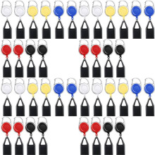 40 Pieces Retractable Lighter Clip Assorted Color Lighter Holder Keychain with Clip Classic Lighter Cover, Single Clip