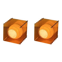 2X Lampada da Scrivania Artistica Atmosphere In Acrilico, Luce Notturna Ricaricabile, Design per Ufficio e Soggiorno