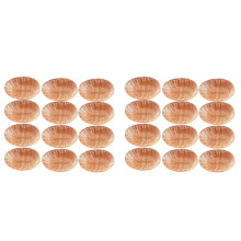 Oval 24-Pack Plastkorg, Tom Brödkorg Matförvaringskorg Bulk, Flätade Plastkorgar för Köksservering