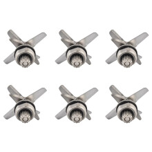 6X Blenders Blades for TWK TM-767 TM-800 JTC-767 JTC-800 Stainless Blade Mixer Spare Parts