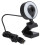 Webcam com foco automático rápido e preciso, microfones duplos com cancelamento de ruído, luz de preenchimento circular ajustável de alta 3