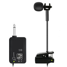 Professional Saxophone Wireless Microphone UHF Gooseneck Voice Recording Wireless Pickup for Saxophone Trumpet Sax Horn