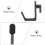 72Pcs Pegboard Hooks J Shape Pegboard Hook Peg Board Tool Organizer Accessories, Black 4