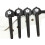 4/4 Cello String Knop Cello Pegs Ebonewood Hand String Skaft Handsnidade Violinskaft Halkfri Knopp 7