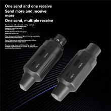 IRIN ARC2 Wireless Microphone System XLR Microphone Transmitter Receiver for Dynamic/Harmonic Mics/PA/Mixer/DSLR Camera