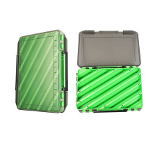 (Green) Hard/Soft Bait Box w/ Compartments - Fishing Storage