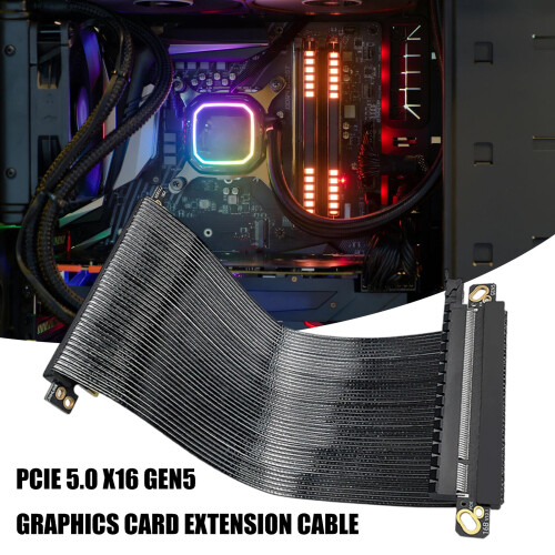 PCIE5.0 X16 Extension Cable For PC Case Double Reverse-10cm 2