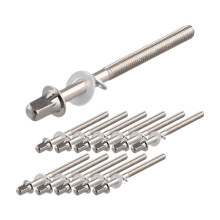 12pcs Drum Tension Rods Tension Screws Bass Drum Screws Set Bass Snare Drum Accessories Drum Hardware M5x60MM