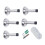 Door Stop Upto 5 PCS Wall Mounted  Satin Stainless Steel Rubber Stops 1