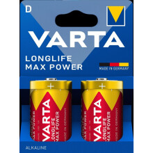 VARTA Longlife Max Power D LR20 battery, pack of 2