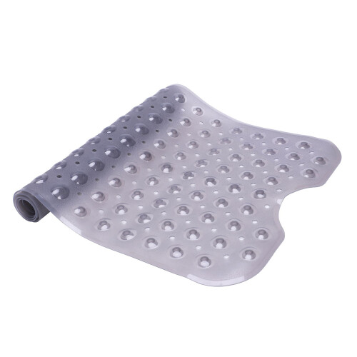 Extra Long Non-Slip Suction Bath Shower Mat MouldResistant - 40x100CM Translucent gray