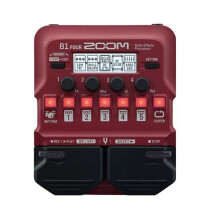 Zoom B1 Four Bass Guitar Multi Effect Processors, Guitar Single Effect Device, Preamplifier, Guitar Effect Pedal