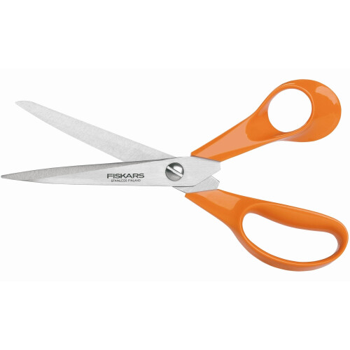 Oransje håndtakssaks, 21 cm, rustfritt stål