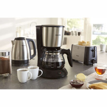 Kaffetrakter med glasskanne, 1,2L kapasitet, automatisk avstenging