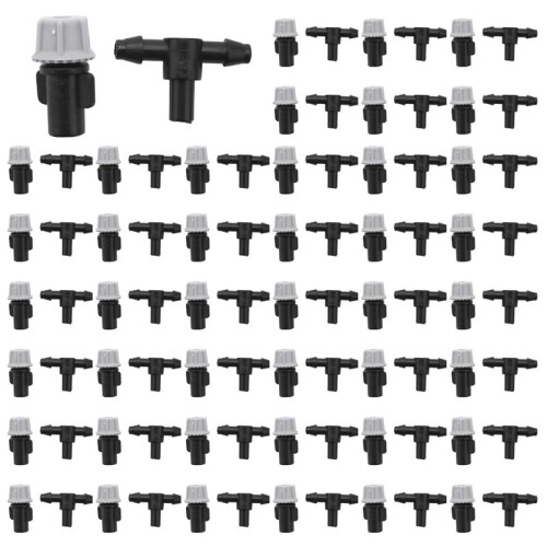 800Pcs(400 Pairs)Garden Irrigation Kit Adjustable Atomization Dripper Atomization Connection Tee Joint