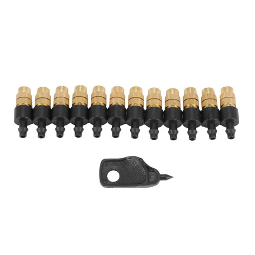 120 Set Copper Adjustable Spray Nozzle Spray Atomization Copper Capillary Effect Take 47 Adjustable Irrigation Drippers 1