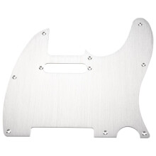 Guarda de Picareta de Metal Prata 8 Furos para Guitarra Telecaster PadrãO SubstituiçãO