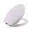 O Shaped Design WC Toilet  Soft Close Top Fix Quick Release Hinge Bathroom Easy Clean White 5