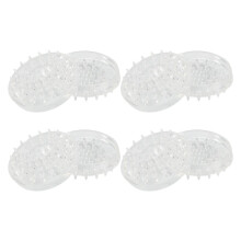 Carpet Protectors 8Pcs Spiked Caster Cups Floor Saver Pads Clear Spiked Floor Castor Cups Spiked Furniture Cup